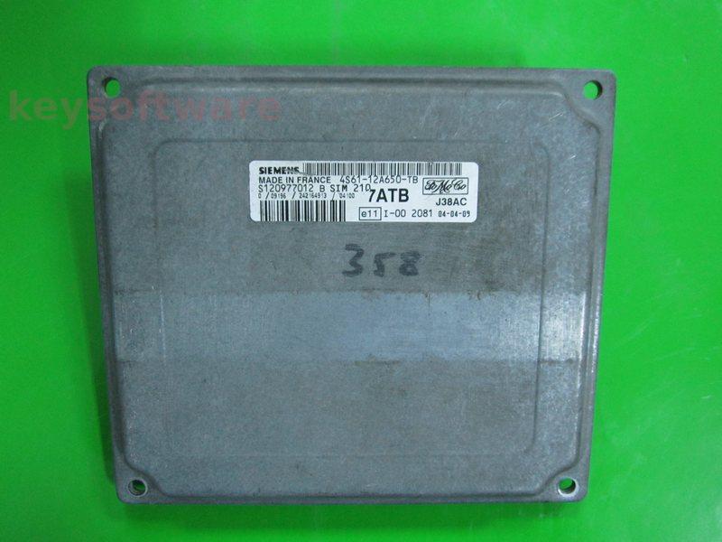 ECU Ford Fiesta 1.6 4S61-12A650-TB S120977012 SIM210