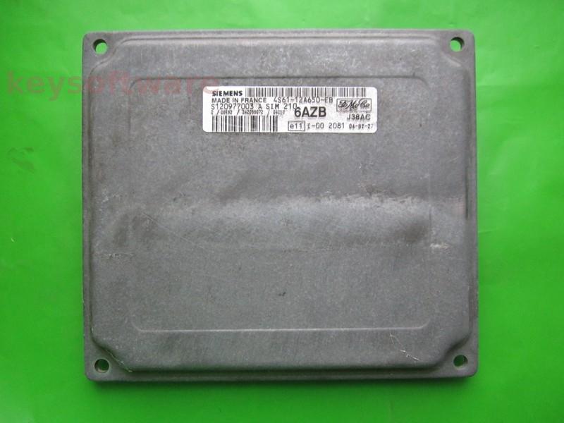 ECU Ford Fiesta 1.25 4S61-12A650-EB S120977003A SIM210 + }