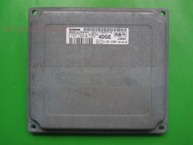 ECU Ford Fiesta 1.4 4S61-12A650-PE S120977016G SIM210
