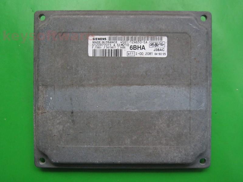 ECU Ford Fiesta 1.2 4S61-12A650-SA S120977015A SIM210