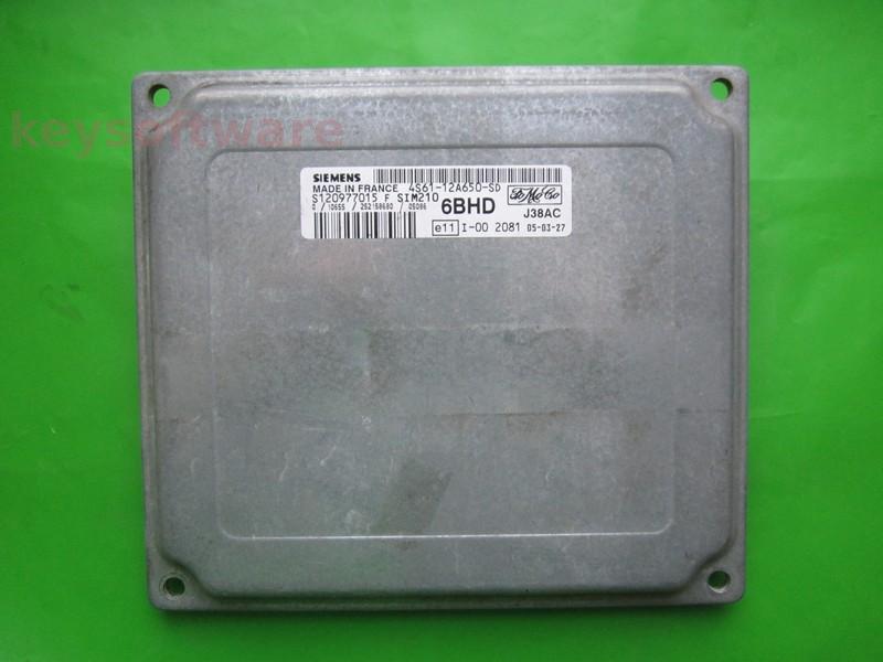 ECU Ford Fiesta 1.25 4S61-12A650-SD S120977015F SIM210 }