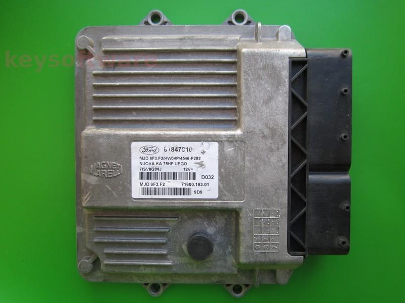 ECU Ford Ka 1.3CDTI 51847810 7160019201 6F3.F2 HW04P
