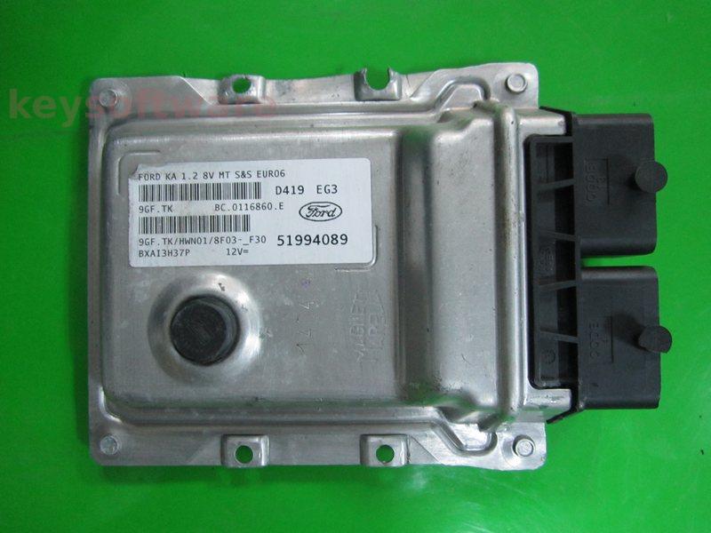 ECU Ford Ka 1.2 51994089 9GF.TK