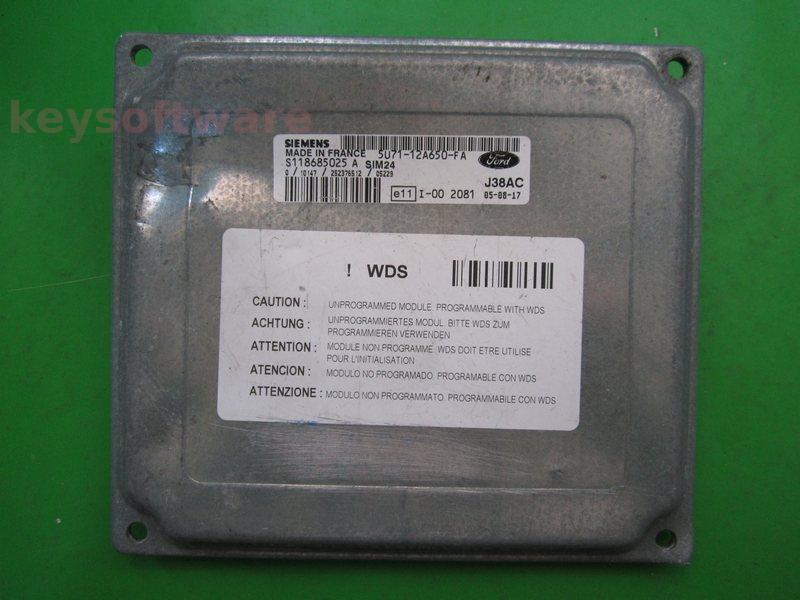 ECU Ford Ka 1.3 5U71-12A650-FA S118685025A SIM24