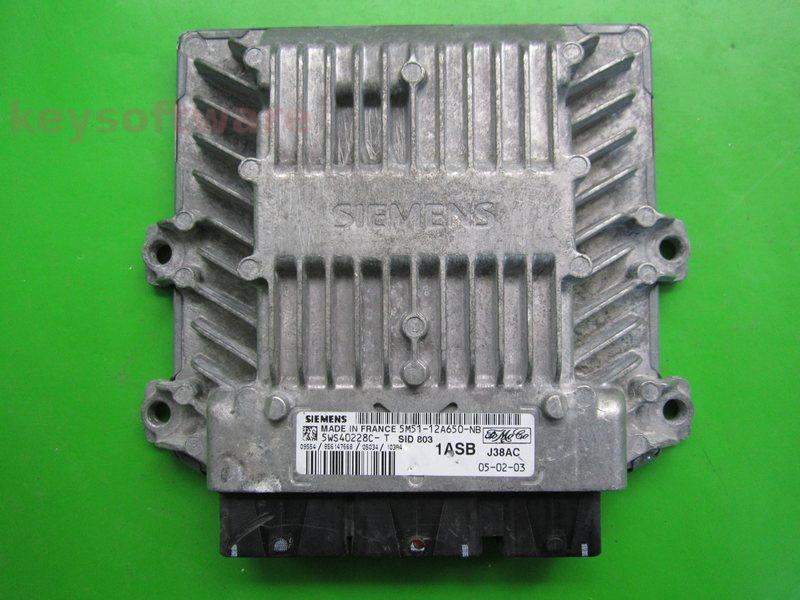 ECU Ford Focus 2.0TDCI 5M51-12A650-NB 5WS40228C-T SID803