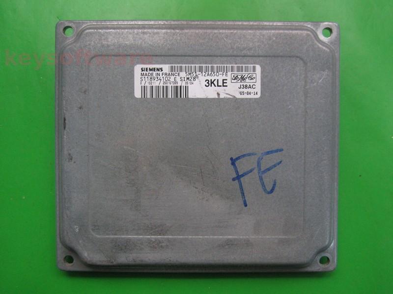 ECU Ford Focus 1.6 5M51-12A650-FE S118934102E SIM28