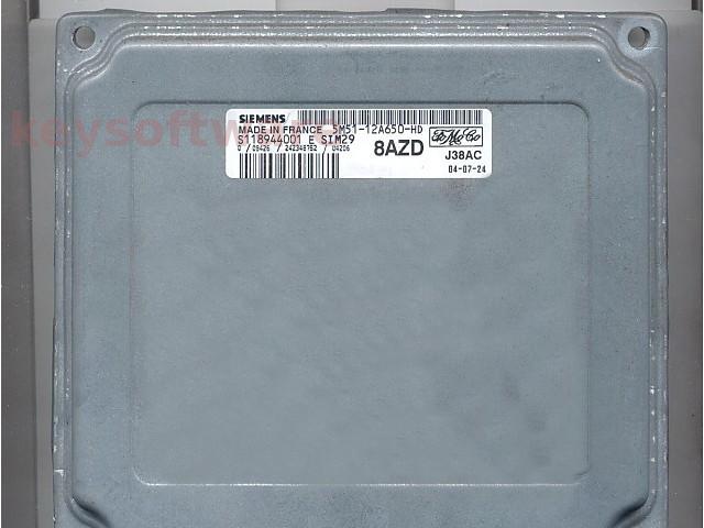 ECU Ford Focus 1.6 5M51-12A650-HD S118944001E SIM29 {+