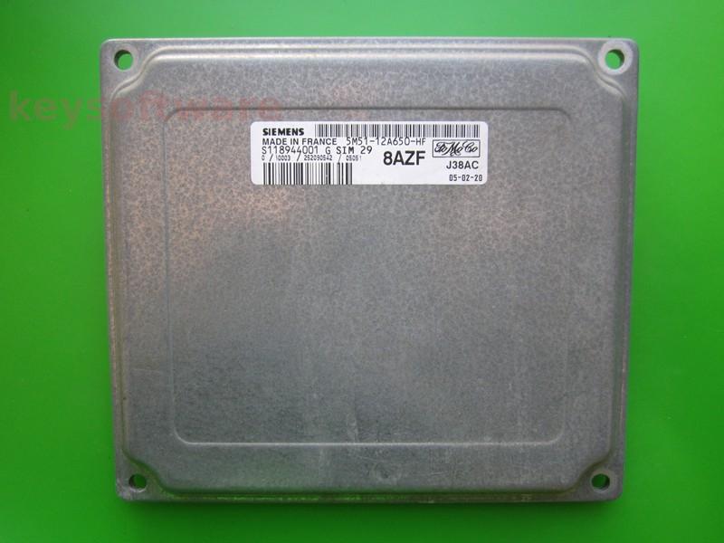 ECU Ford Focus 1.6 5M51-12A650-HF S118944001G SIM29` }