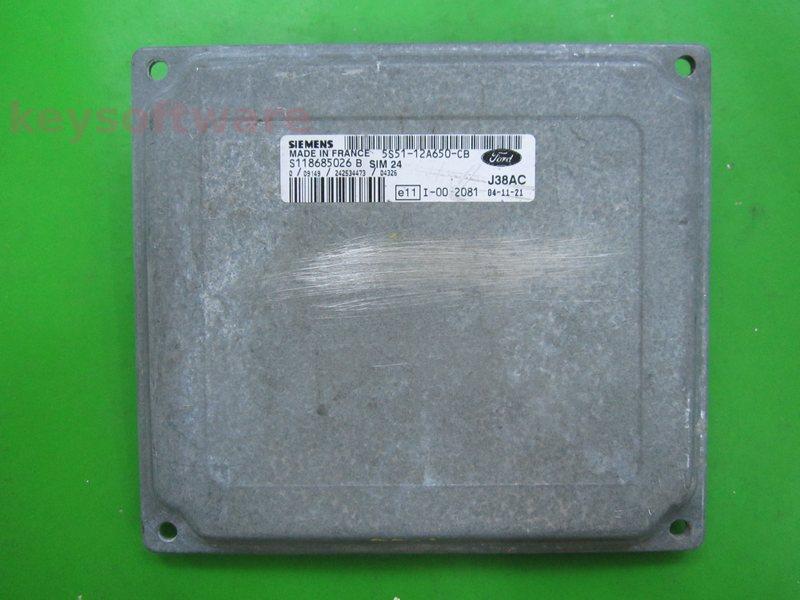 ECU Ford Ka 1.3 5S51-12A650-CB S118685026B SIM24