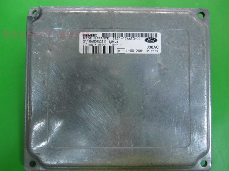 ECU Ford Ka 1.6 5S51-12A650-DC S118685023D SIM24