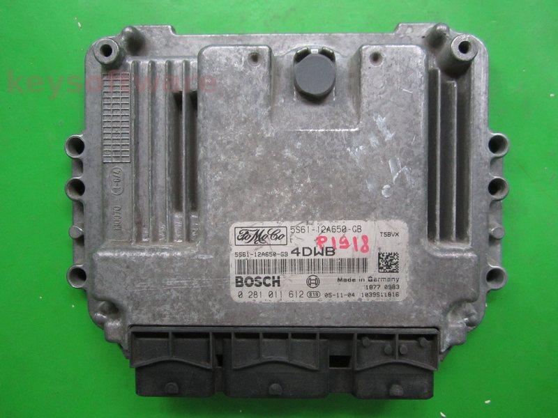 ECU Ford Fiesta 1.6TDCI 5S61-12A650-GB 0281011612 EDC16C34 {+