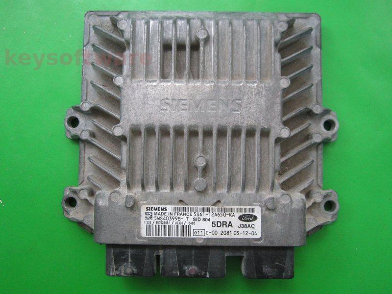 ECU Ford Fiesta 1.4TDCI 5S61-12A650-KA 5WS40399B-T SID804