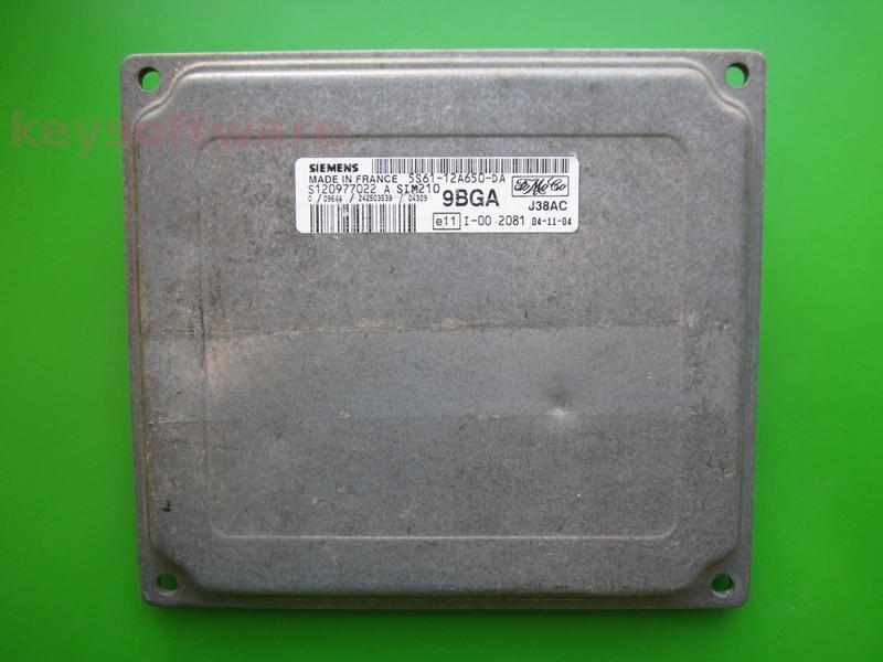 ECU Ford Fiesta 1.6 5S61-12A650-DA S120977022A SIM210