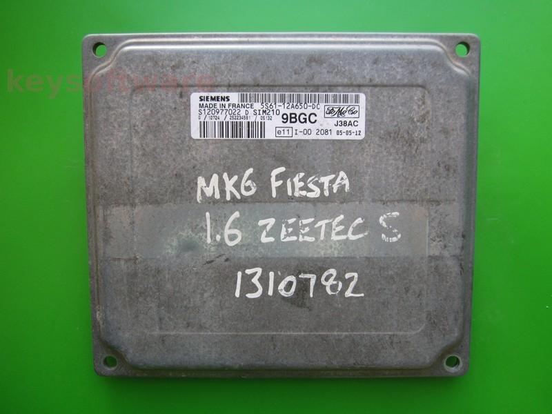 ECU Ford Fiesta 1.6 5S61-12A650-DC S120977022D SIM210 {