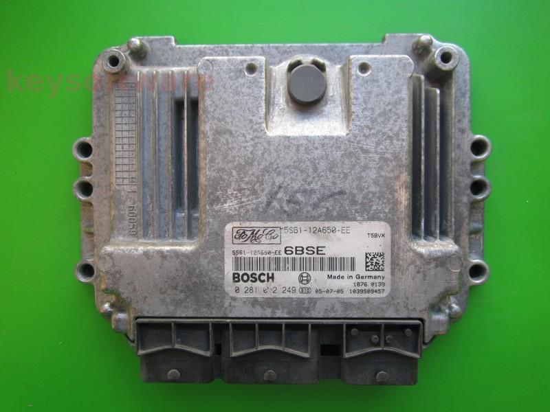 ECU Ford Fusion 1.6TDCI 5S61-12A650-EE 0281012249 EDC16C34 {