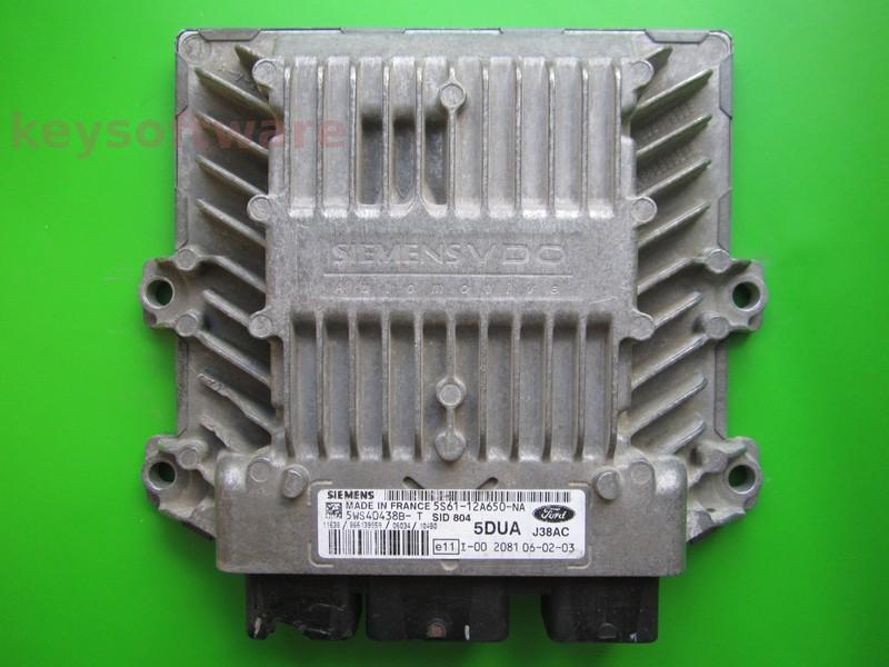 ECU Ford Fiesta 1.4TDCI 5S61-12A650-NA 5WS40438B-T SID804