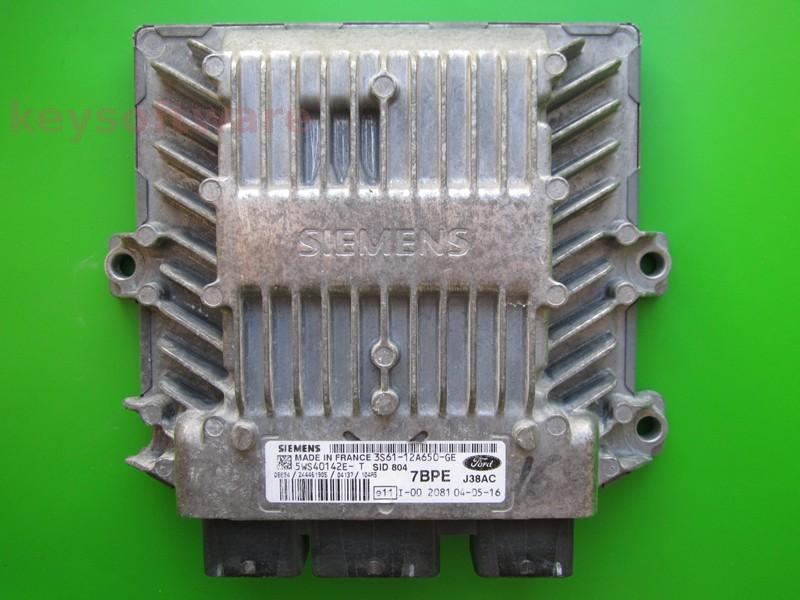 ECU Ford Fiesta 1.4TDCI 3S61-12A650-GE 5WS40142E-T SID804