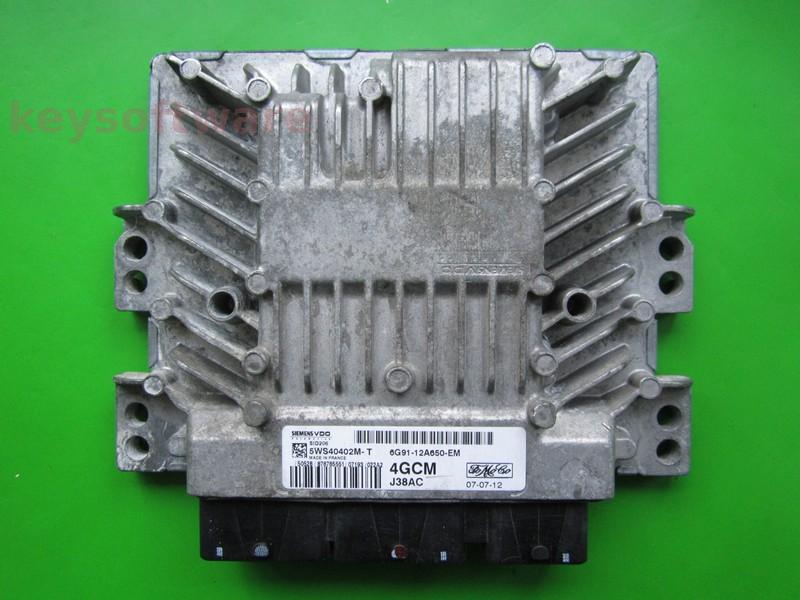 ECU Ford S-Max 2.0TDCI 6G91-12A650-EM 5WS40402M-T SID206