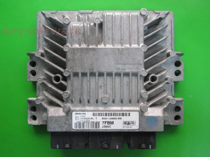 ECU Ford S-Max 2.0TDCI 6G91-12A650-MM 5WS40416L-T SID206 {+