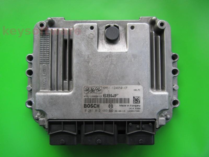 ECU Ford Focus 1.6TDCI 6M51-12A650-CF 0281012489 EDC16C34