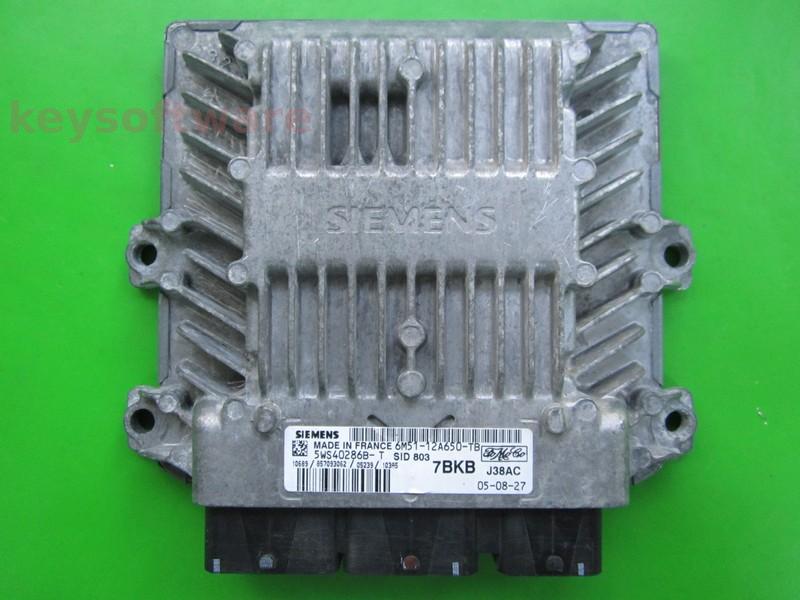 ECU Ford C-Max 2.0TDCI 6M51-12A650-TB 5WS40286B-T SID803