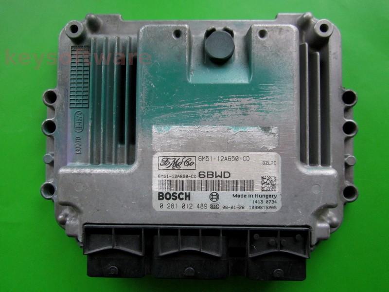 ECU Ford Focus 1.6TDCI 6M51-12A650-CD 0281012489 EDC16C34