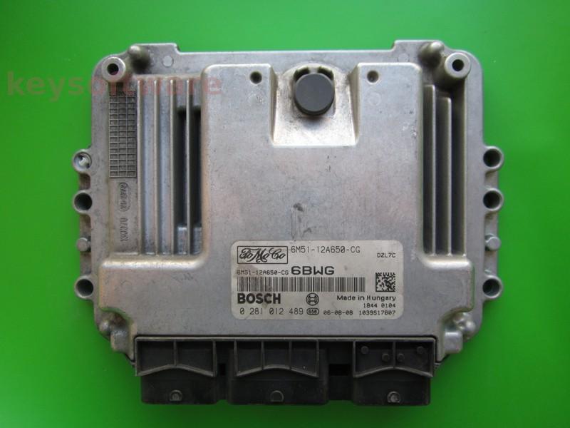 ECU Ford Focus 1.6TDCI 6M51-12A650-CG 0281012489 EDC16C34 {