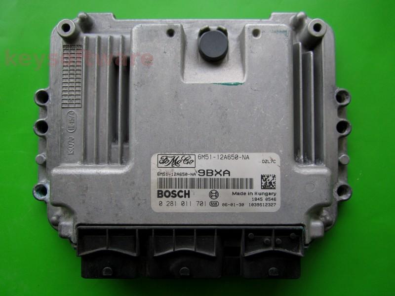 ECU Ford Focus 1.6TDCI 6M51-12A650-NA 0281011701 EDC16C34 }
