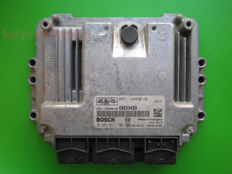 ECU Ford Focus 1.6TDCI 6M51-12A650-NB 0281011701 EDC16C34 +