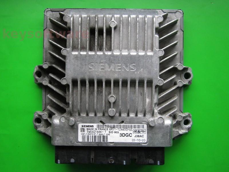 ECU Ford Focus 2.0TDCI 6M51-12A650-UC 5WS40166K-T SID803 {
