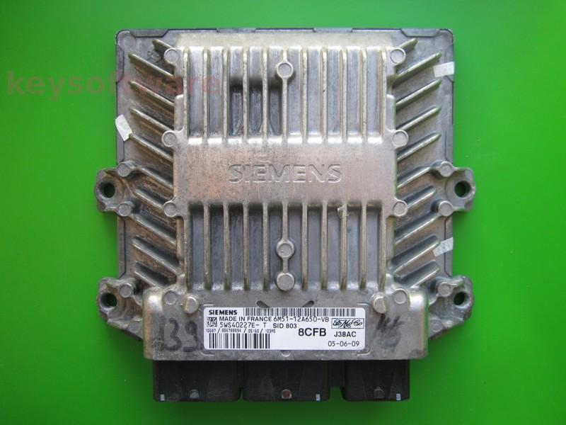 ECU Ford Focus 2.0TDCI 6M51-12A650-VB 5WS40227E-T SID803 + }