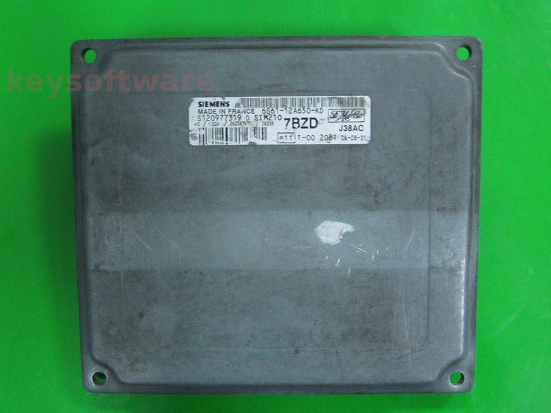 ECU Ford Fiesta 1.6 6S61-12A650-KD S120977319D SIM210
