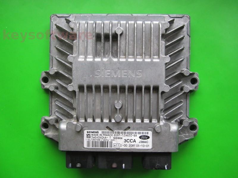ECU Ford Fusion 1.4TDCI 6S61-12A650-BA 5WS40404A-T SID804 {