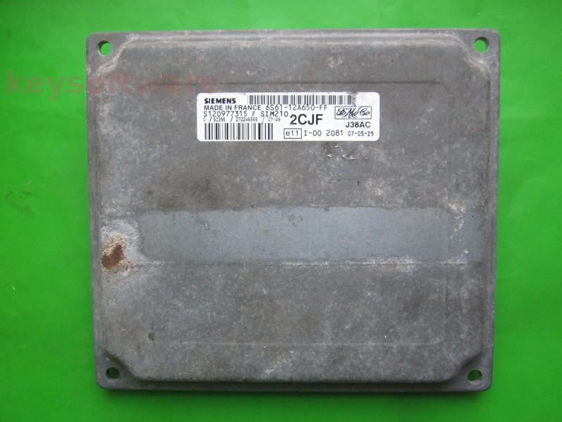 ECU Ford Fiesta 1.25 6S61-12A650-FF S120977315F SIM210