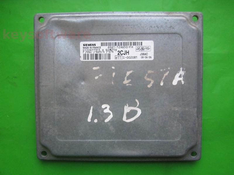 ECU Ford Fiesta 1.25 6S61-12A650-FH S120977315H SIM210 }