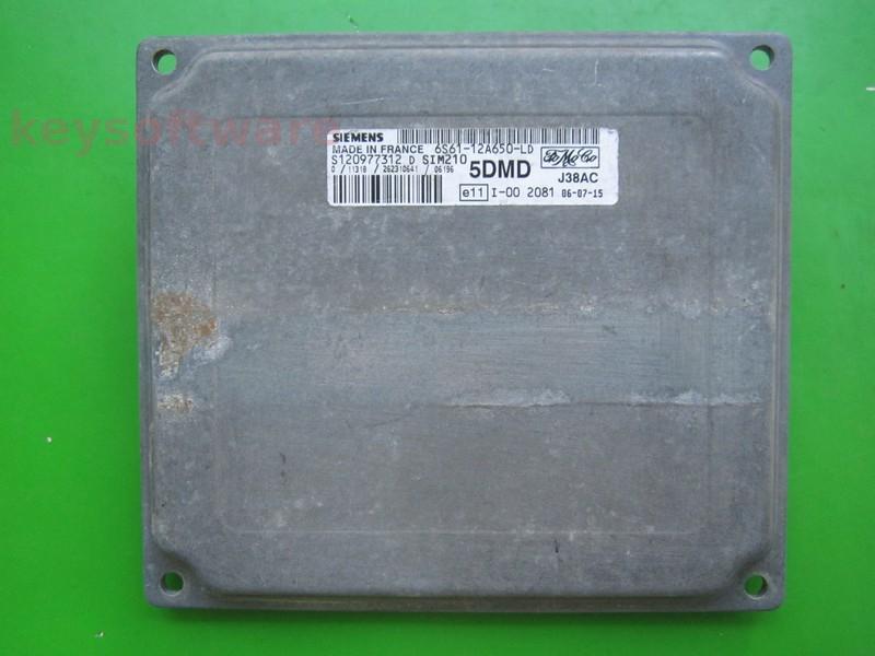 ECU Ford Fusion 1.6 6S61-12A650-LD S120977312D SIM210