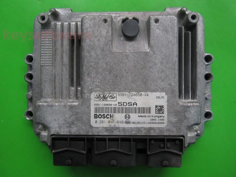 ECU Ford Fusion 1.6TDCI 6S61-12A650-VA 0281011612 EDC16C34 }+