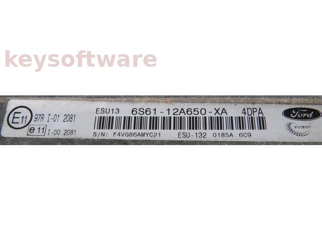 ECU Ford Fiesta 2.0 6S61-12A650-XA 4DPA ESU-132 {