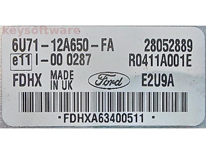 ECU Ford Mondeo 2.0TDCI 6U71-12A650-FA R0411A001E E2U9A {