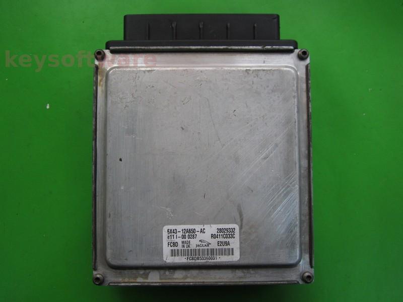 ECU Jaguar X-Type 2.0D 6X43-12A650-AC R0411C033C  E2U9A