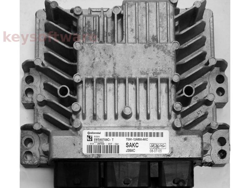 ECU Ford Mondeo 2.0TDCI 7G91-12A650-AKC 5WS40709C-T SID206