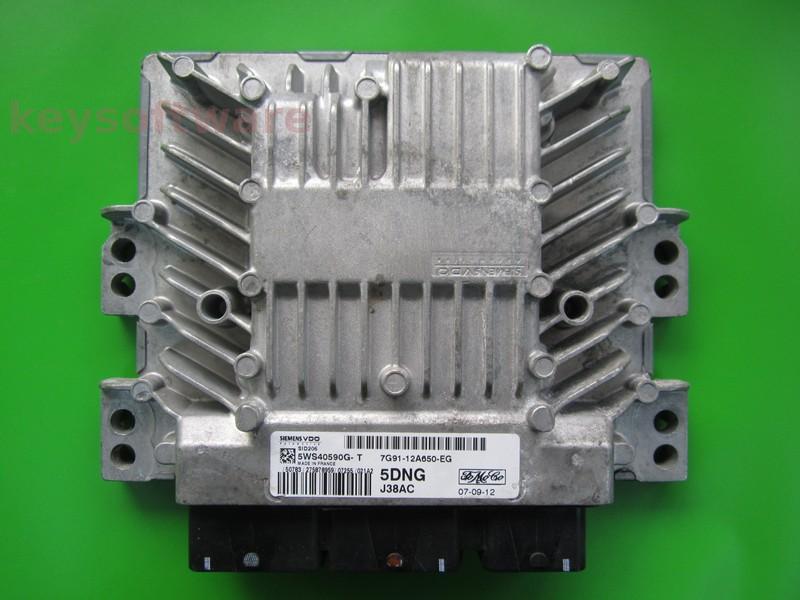 ECU Ford Mondeo 1.8TDCI 7G91-12A650-EG 5WS40590G-T SID206