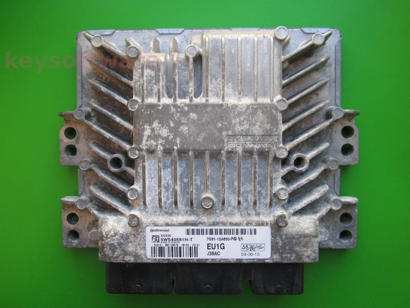 ECU Ford Mondeo 1.8TDCI 7G91-12A650-PH 5WS40591H-T SID206 }
