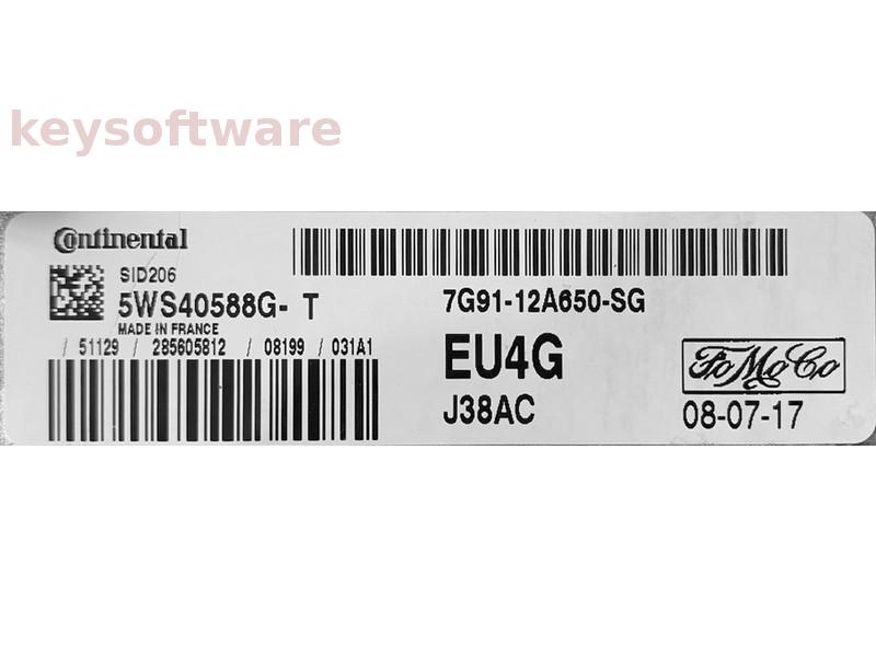 ECU Ford S-Max 1.8TDCI 7G91-12A650-SG 5WS40588G-T SID206