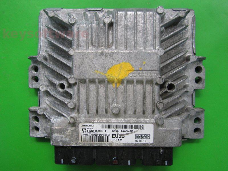 ECU Ford Galaxy 1.8TDCI 7G91-12A650-TB 5WS40589B-T SID206 }