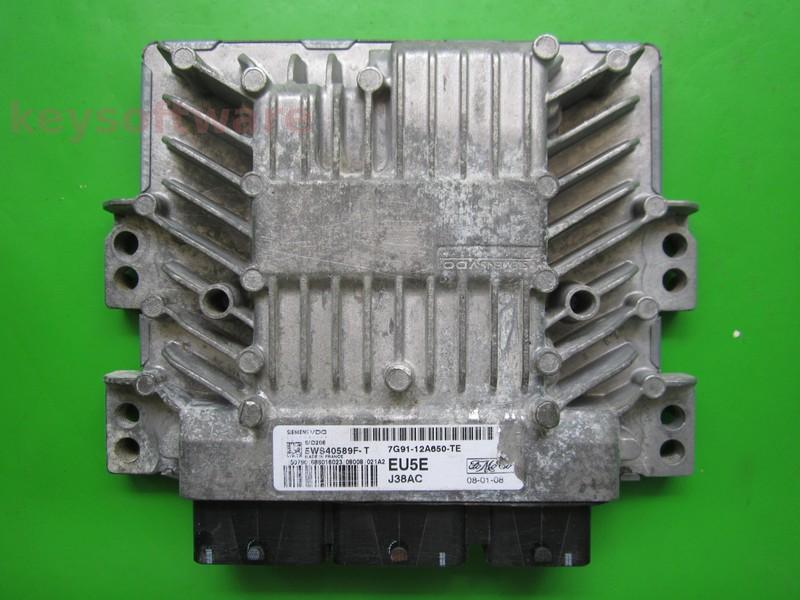 ECU Ford Galaxy 2.0TDCI 7G91-12A650-TE 5WS40589F-T SID206