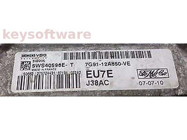 ECU Ford Focus 2.0TDCI 7G91-12A650-VE 5WS40596E-T SID206 {