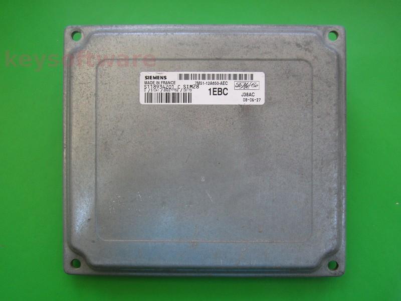 ECU Ford Focus 1.4 7M51-12A650-AEC S118934201C SIM28