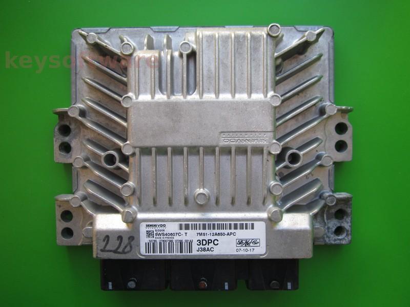 ECU Ford Focus 1.8TDCI 7M51-12A650-APC 5WS40607C-T SID206 +