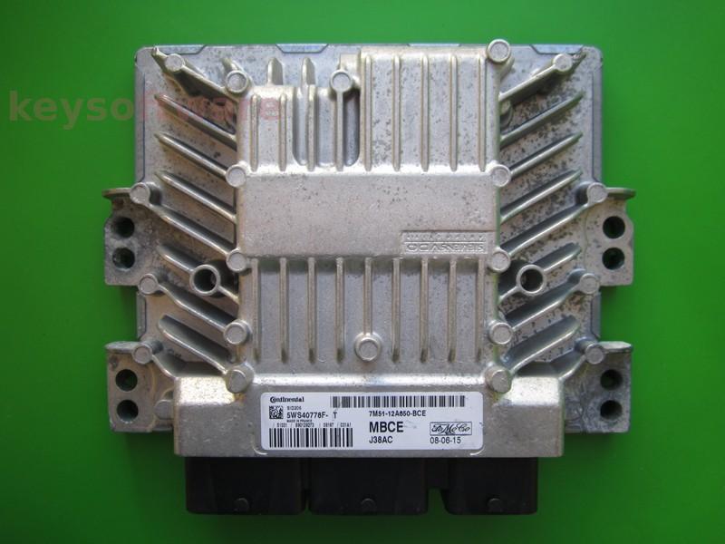 ECU Ford Focus 1.8TDCI 7M51-12A650-BCE 5WS40778F-T SID206